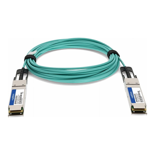 AddOn - Câble d'Attache Directe 40GBase - Conforme TAA - QSFP+ à QSFP+ - 1 m - Fibre Optique - Actif