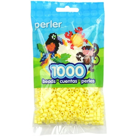 Perler Beads Fuse Beads for Crafts, 1000 pcs, Pastel Yellow