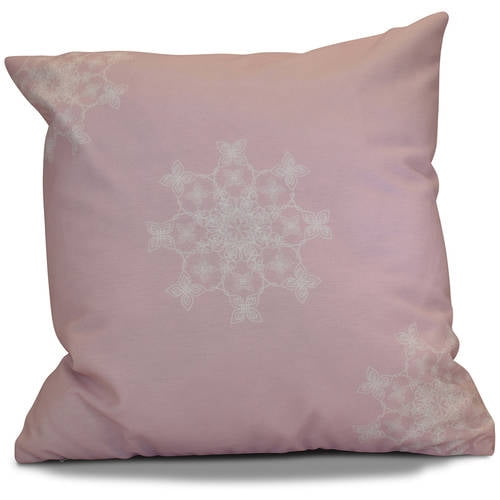 Simply Daisy 16" x 16" Falling Snow Geometric Print Pillow