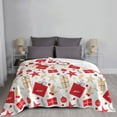 thumbnail image 6 of XMXT Throw Blanket, Red Christmas Box Print Machine Washable Blankets for Sofa, 40 x 30 inches, 6 of 9
