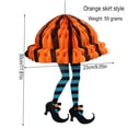 thumbnail image 3 of Halloween Hanging Ornament Halloween Witch Legs Witch Legs Halloween Decorations Hanging Halloween Party Decorations Purple Honeycomb Paper Flower Ball, 3 of 7