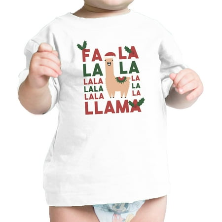 Falala Llama Infant Gift Tee Shirt White