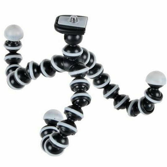 eDealz 10‘’ Flexible Tripod Camera with 1/4" Screw, Quick Release Plate for Digital Cameras, SLR, DSLR, Travel Photography, Vlogging, Live Streaming