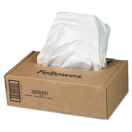 Shredder Waste Bags, 16 To 20 Gal Capacity, 50/carton | Bundle of 2 Cartons