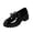 Black, variant on Willtoo Women's Chunky Heel Loafers Fashion Metal Buckle Comfort Round Toe Anti-Slip Lug Sole Platform Slip On Loafers Casual Work Business Dress Shoes