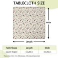 thumbnail image 2 of White Christmas Star and Gift Pattern Square Fitted Tablecloth with Elastic Edge,Square Table Cover,Washable Elastic Table Cover for Home Kitchen Party Decor 34"x34", 2 of 6