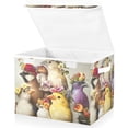 thumbnail image 2 of Various Birds Large Storage Bins with Linen Collapsible Lid Storage Box 16.7 x 12.6 x 11.8in, 2 of 7