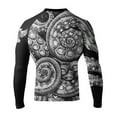 thumbnail image 2 of Raven Fightwear Men's Kraken Octopus IBJJF Approved Rash Guard White Large, 2 of 3