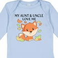 thumbnail image 4 of Inktastic My Aunt and Uncle Love Me- Little Fox Boys or Girls Long Sleeve Baby Bodysuit, 4 of 5