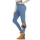 thumbnail image 2 of Leggings de mujer con forro polar y cintura alta - Pantalones de yoga cálidos para invierno, térmicos suaves, poliéster spandex, S-XXL, 2 of 3