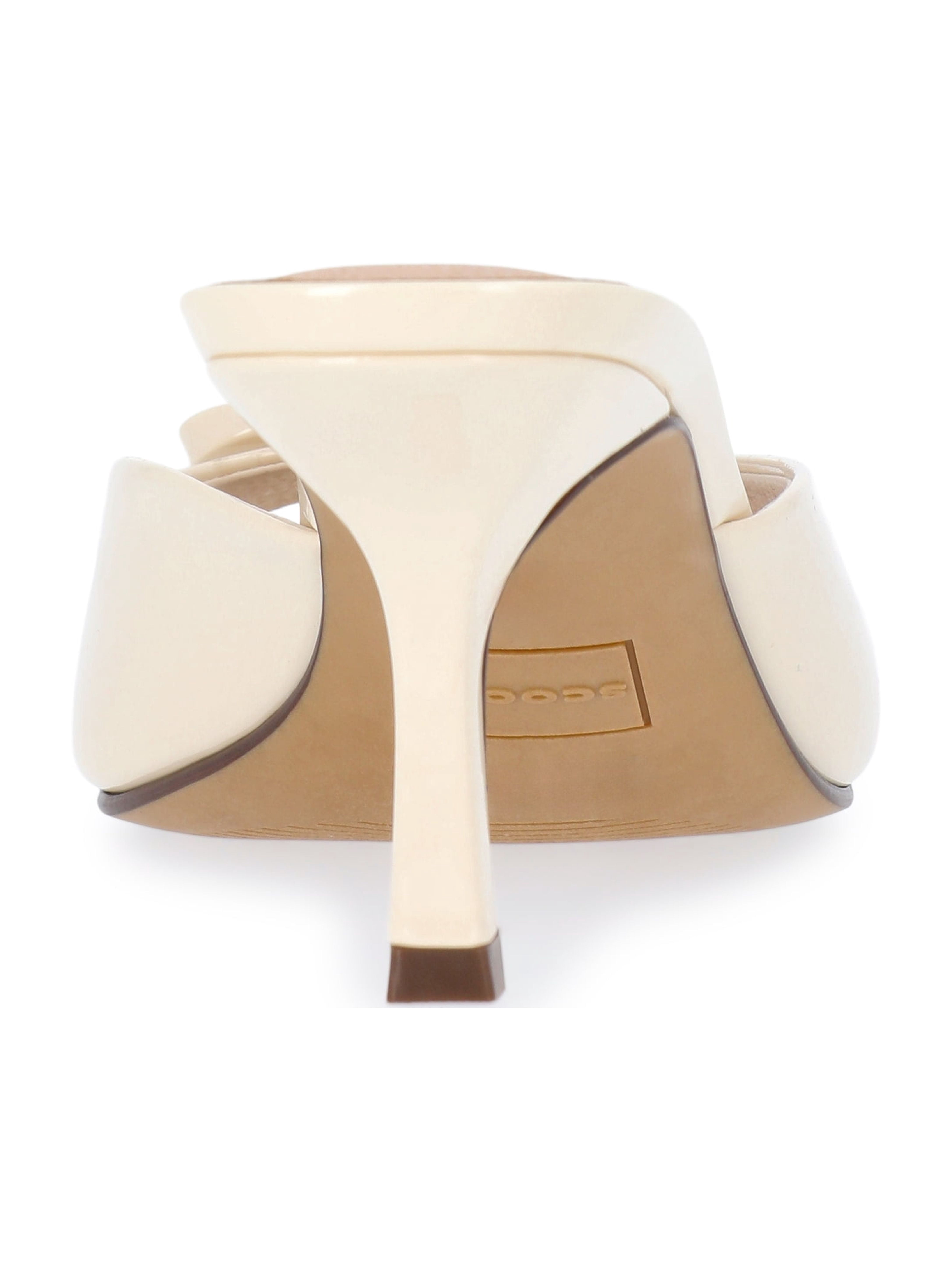 Scoop Women's Patent Faux Leather Open Toe Bow Mule Heels