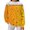 Yellow, variant on Spring and Autumn and Attractive Plant Print Casual and Comfortable Women's Blouse Fall Essentials Clothes