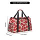 thumbnail image 3 of Fotbe Rose Flowers Bolsa de Viaje con Estampado, Bolsa de Fin de Semana para Mujer con Compartimento para Zapatos, Bolsa de Gimnasio con Bolsillo Húmedo, 3 of 7