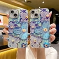 thumbnail image 2 of Retro Oil Painting Flower Print Full Camera Lens Protection Compatible with iPhone Case (Pink,iPhone 11 Pro Max), 2 of 6