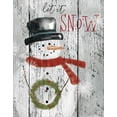 thumbnail image 2 of Robinson, Carol 20x24 Black Ornate Wood Framed with Double Matting Museum Art Print Titled - Let It Snow, 2 of 4