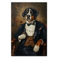 thumbnail image 3 of Hudo Greater Swiss Mountain Painting Gentleman Style on Canvas, Greater Swiss Mountain Vintage Costume Style Animals Posters For Home Decorations, Living Room, Bathroom Decor, 3 of 5