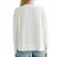 thumbnail image 3 of Lucky Brand Ultra Soft Cloud Jersey Wrinkle Free Sweatshirt Top (XL, Marsmallow), 3 of 3