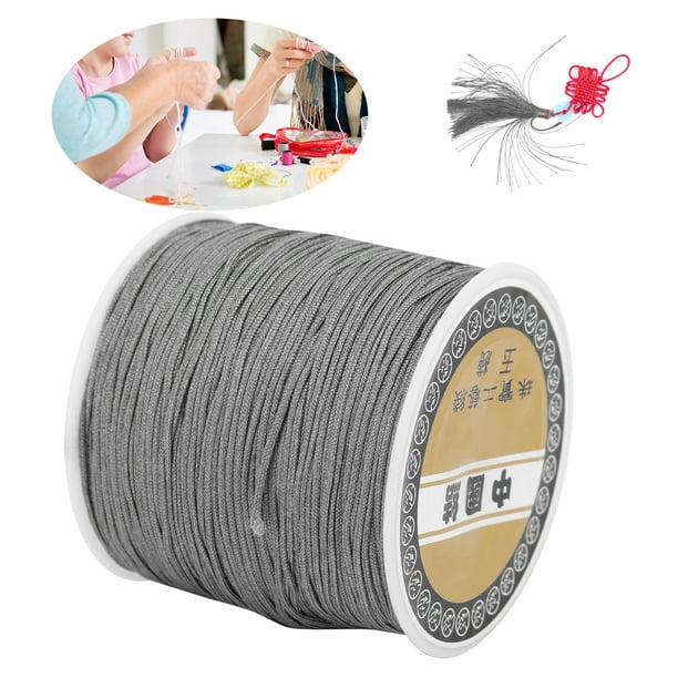 Filfeel Chinese Knotting Cord,nylon Rope,nylon Rope 0.8mm Manual Weaving Knitting Thread Diy Chinese Knotting Cord String