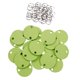 thumbnail image 2 of 50 x Trocito Tablero Semiduro de Fibras en apariencia de Gancho de Etiquetas Artesanía Verde Soledad Chips redondos de madera, 2 of 10