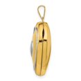 thumbnail image 6 of 14K Yellow Gold w/Rhodium 21mm Heart Locket (Key Charm Inside Locket), 6 of 6