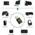 thumbnail image 6 of USB WiFi Bluetooth Adapter, 600Mbps Dual Band 2.4/5Ghz Wireless Network External Receiver, Mini WiFi Dongle for PC/Laptop/Desktop Computer Driver Free Green WI-FI, 6 of 7