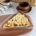 thumbnail image 3 of 25 Pcs Pizza Slice Storage Container Disposable Pizza Slice Box Plastic Clear Single Slice Pizza Container Individual Tray Takeout Containers for Cookies Party Snacks, Topboutique, 3 of 8