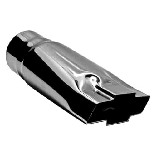Jones Exhaust JCB212SS Chrome Stainless Steel Exhaust Tip Chevy Bowtie