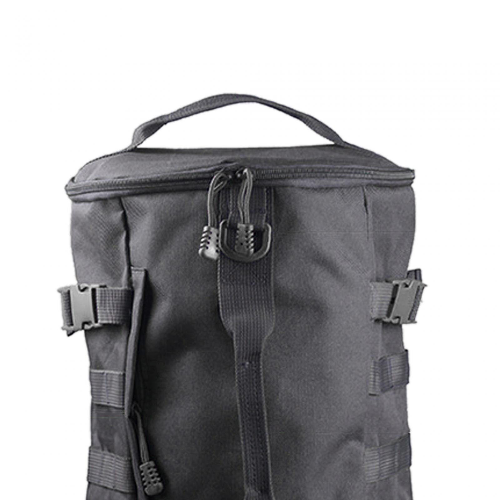 Wswqop Fishing Tackle Bag Fishing Reel Gear Storage Case Fishing Backpack for Traveling Black