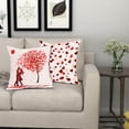 thumbnail image 5 of Valentine‘s Day Pillow Covers 18x18 Inch Pink Love Heart Decorative Outdoor Throw Pillow Covers Cotton Linen Red Tree Valentines Pillowcase Square Cushion Cover for Couch Sofa Bedroom (Pack of 2), 5 of 6