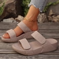 thumbnail image 2 of Rokment Orthopedic Platform Walking Slippers Sandals for Women 2026 Beach Summer Comfortable Fashion Casual Wide Width Arch Support Chunky Wedge Slip on Backless Slides Pink Size 8.5, 2 of 6