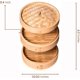 thumbnail image 4 of Bamboo Steamer Basket 10 Inch - Handmade 2 Tier Dumpling Steamer with Lid for Asian Cooking Dim Sum, Vegetables, Rice, Fish - 50 Bamboo Steamer Liners, 4 of 4