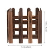thumbnail image 2 of Raindrops 1Pcs Wooden Picket Fence in Dark Brown for Christmas Tree and Outdoor Use 11.48X11.48X0.24In, 2 of 8