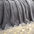 thumbnail image 6 of DSSTYLES Throw Blanket Flannel Fleece Soft Luxury Warm Bed Blanket Reversible Sherpa Blanket Fuzzy Plush Luxury Snuggle Blanket, Machine Washable Blankets Fall Winter Blanket for Couch Bed Sofa Chair, 6 of 8