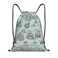 thumbnail image 1 of JUNZAN Pirate Adventure Map Print Adult Drawstring Backpack, Sackpack Sports Bag for Women & Men Yoga Gym Sack for Wet Swimming,Gym & Workout Gear-Small, 1 of 6