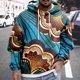 thumbnail image 1 of WILLBEST Sudaderas Deportivas Hombre Hombres Viento Africano Manga Larga Estampados Cálido Sudadera con Capucha Pulóver Tops Sudor Chica, 1 of 3
