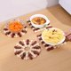 thumbnail image 1 of Juego de salvamanteles de bambú de 4 - Salvamanteles de bambú con almohadillas antideslizantes resistentes al calor para cuenco de comida caliente JAMW Sencillez, 1 of 5