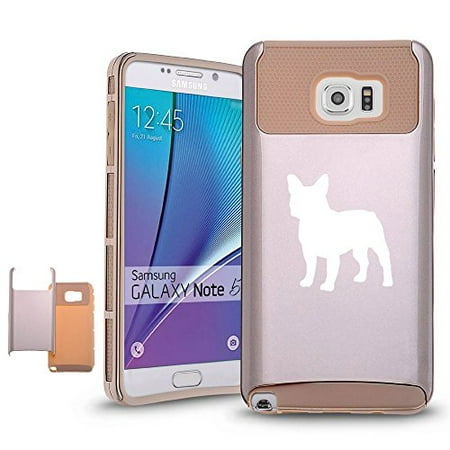 - Samsung Galaxy Note 5 Shockproof Impact Hard Case Cover French Bulldog (Gold),MIP