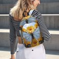 thumbnail image 6 of Honeii Vibrant Butterfly And Sunflowers Print Canvas College Laptop Backpack, Durable Rucksack Travel Notebook Bag School Backpack Book Bag for Men Women-Small, 6 of 7