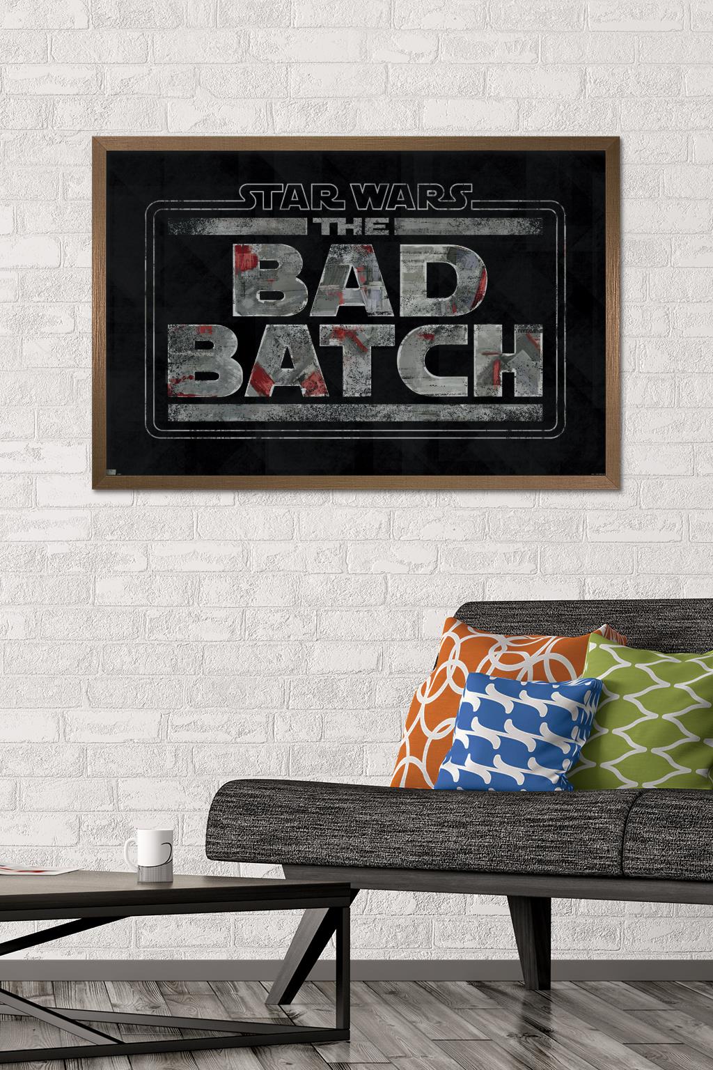 Star Wars: The Bad Batch - Logo Wall Poster, 22.375" x 34", Framed