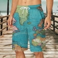 thumbnail image 2 of ZMHEGW Mens Swimming Shorts Quick Dry Casual Summer Beach Print Sky Blue Xl, 2 of 4