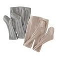 thumbnail image 5 of Girls Tights Toddler Seamless Plain/Cable Knit Leggings Stockings 2/3 Pack Cotton Pantyhose Pants for Toddlers Kids, 5 of 8