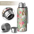 thumbnail image 2 of 20 Oz Basset Hound and Flowers Coffee Tumbler Double Wall Insulated Stainless Steel Water Bottle | Metal Reusable Thermoses Flask with Cup Cap | Leak & Sweat Proof with Anti-Dust Lid, 2 of 7