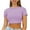 Purple womens tops summer, variant on USSUMA Womens Tops Dressy Casual Summer Women's Basic Short Sleeve Round Neck Crop Top Summer Casual Plain Crop Tops T-Shirt Tee for Juniors Girls