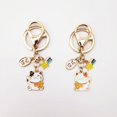 thumbnail image 1 of 2 Pieces Lucky Cat Keychain, Lucky Cat Pendant, Japanese Style Keychain, for Handbags, Key Rings, Gifts (Random Style), 1 of 5