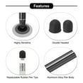 thumbnail image 4 of 5pcs Stylus Pens for Touch Screens with 2 Extra Tips Capacitive Stylus Universal Tablet Pen, Black, 4 of 6