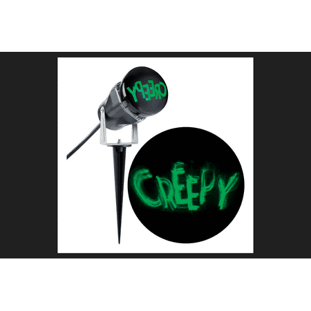 Gemmy Creepy Lighted Green LED Projector 8.27 in. H x 8.66 in. W x 3.94 in. L 1 pk