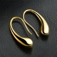 thumbnail image 5 of Chic Tear Drop Silver or Gold Hook Earrings, 5 of 6