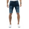 thumbnail image 1 of CULTURA Men's Denim Shorts Fashion Roll Up Slim Fit Modern Stretch Jean Shorts for Men, Double Line Stitch, Tint, 1 of 6