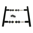 thumbnail image 4 of Stainless Steel 304 Grade 10" inch Back to Back Shower Door Ladder Pull Handle for 3/8”~ 1/2” inch Glass Thickness, Matt Black Finish, 4 of 5
