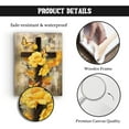 thumbnail image 4 of Scripture Wall Art Christian Religious Decor Canvas Prints Yellow Floral Butterfly Painting Christ Faith Spiritual Posters Artworks Framed For Living Room Bedroom Ready To Hang12''x16'', 4 of 7